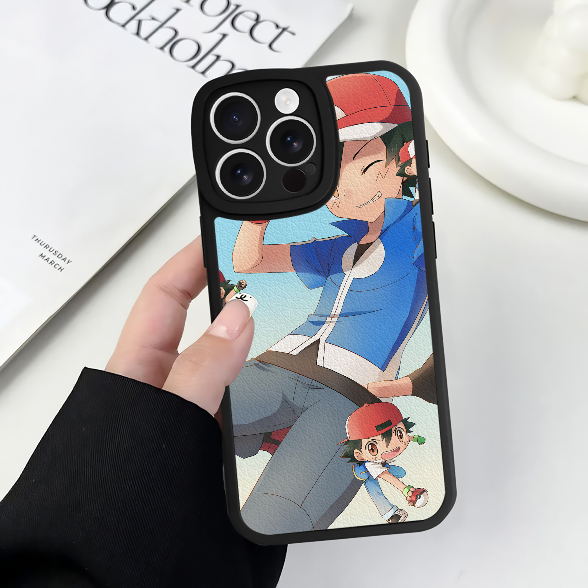 （画像用） ポケットモンスター Pokémon 【iPhone 16シリーズ対応】シリコンスマホケース（レザー調） 材質：シリコン